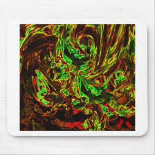 Fire of moon mouse mat