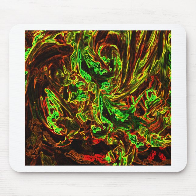 Fire of moon mouse mat (Front)