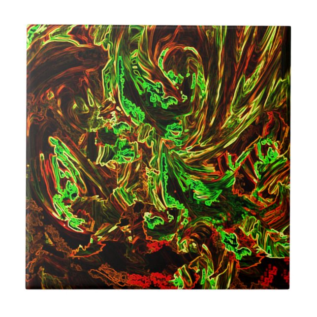 Fire of moon tile (Front)