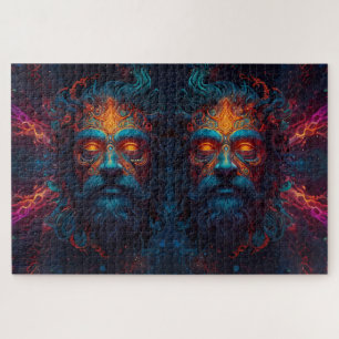 "Fire of the Gods" featuring various deities sets Jigsaw Puzzle