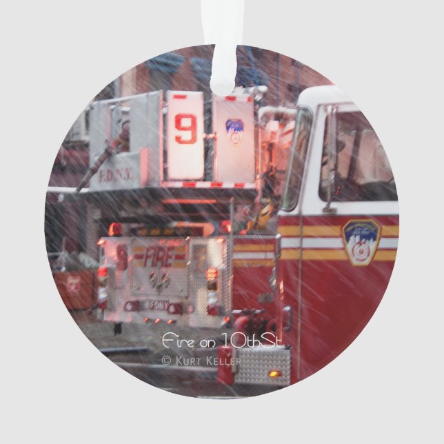 Fire On 10th ST Ornament (Back)