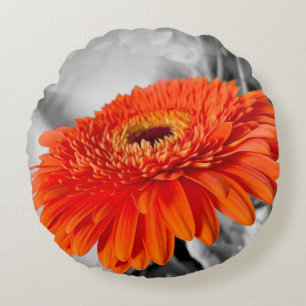 Fire on petals round cushion