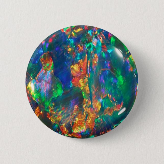 Fire Opal 6 Cm Round Badge (Front)