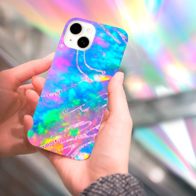 fire opal faux foil iPhone case (Creator Uploaded)