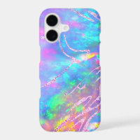 fire opal faux foil iPhone case