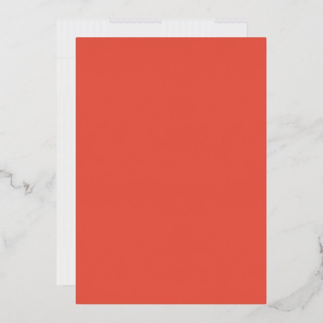 Fire Opal Foil Invitation Card – Customisable (Envelope)