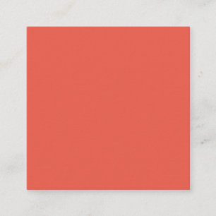 Fire Opal Square Business Card – Customisable