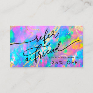 fire opal texture referral card