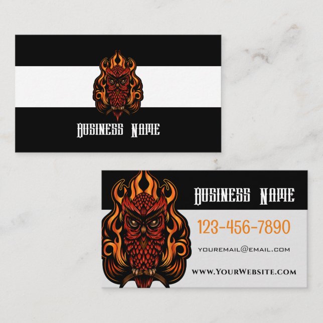 Fire Owl Business Card (Front/Back)