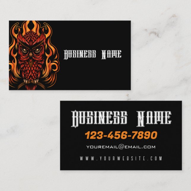 Fire Owl Business Card (Front/Back)