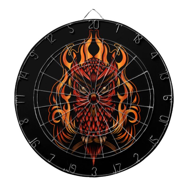 Fire Owl Dartboard (Front)