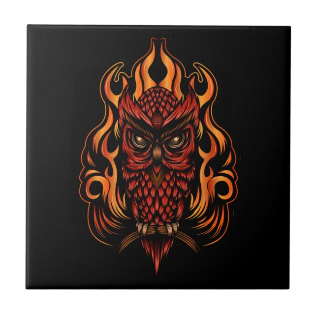 Fire Owl Tile (Front)