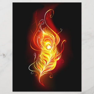 Fire Peacock Feather