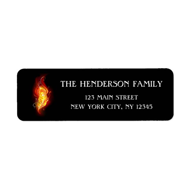 Fire Peacock Feather (Front)