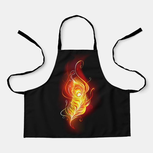 Fire Peacock Feather Apron (Front)