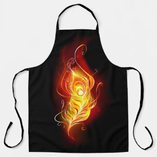 Fire Peacock Feather Apron