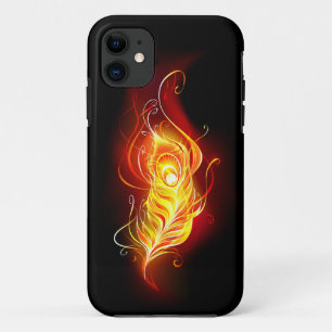 Fire Peacock Feather iPhone 11 Case