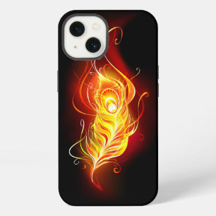 Fire Peacock Feather iPhone 13 Case