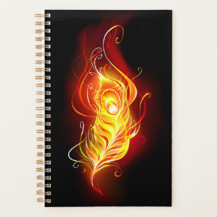 Fire Peacock Feather Planner