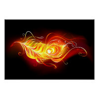 Fire Peacock Feather