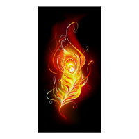 Fire Peacock Feather
