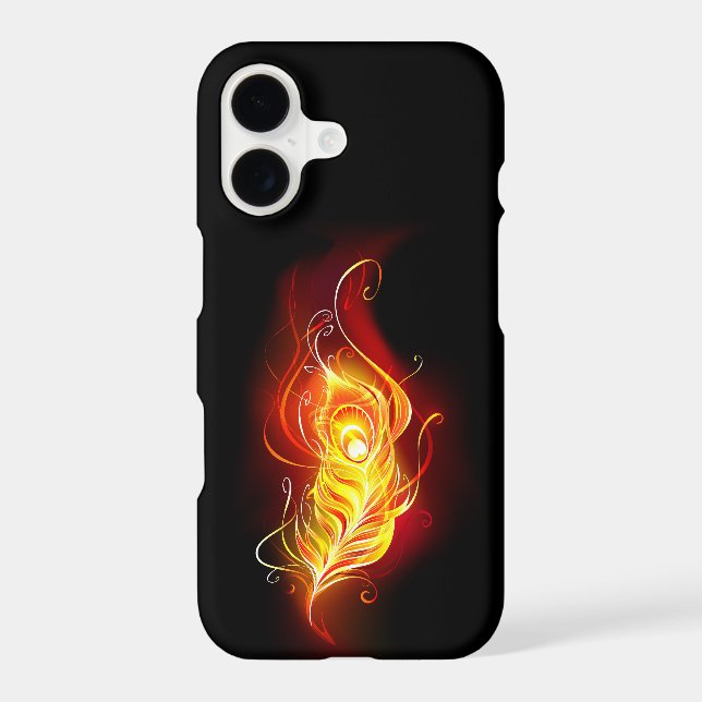 Fire Peacock Feather Samsung Galaxy S21 Ultra Case (Back)