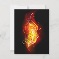 Fire Peacock Feather