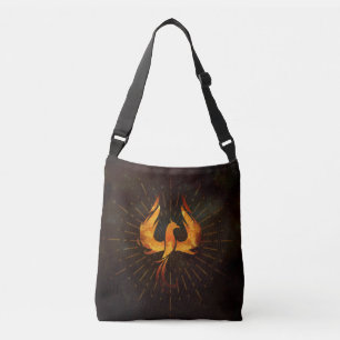 Fire Phoenix Bird Crossbody Bag