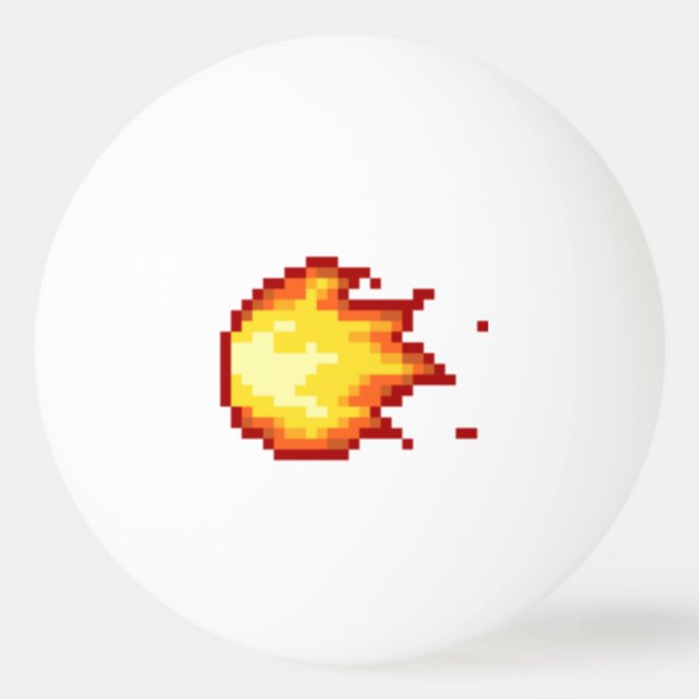 Fire Ping Pong Ball (Front)