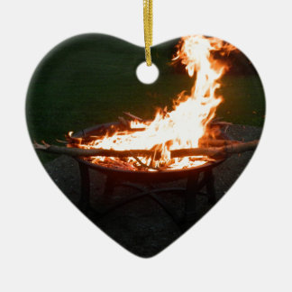 Fire pit bonfire image ceramic tree decoration