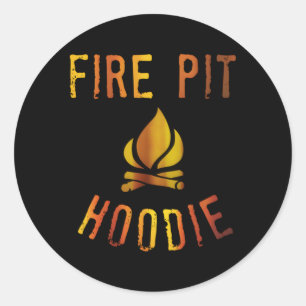 Fire Pit Campfire Or Bonfire Classic Round Sticker
