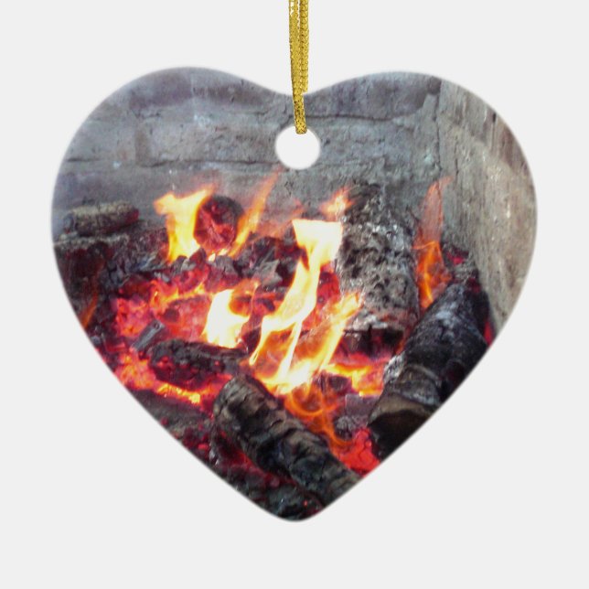 Fire Pit Ceramic Tree Decoration (Front)