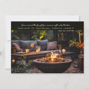 Fire Pit Invitation