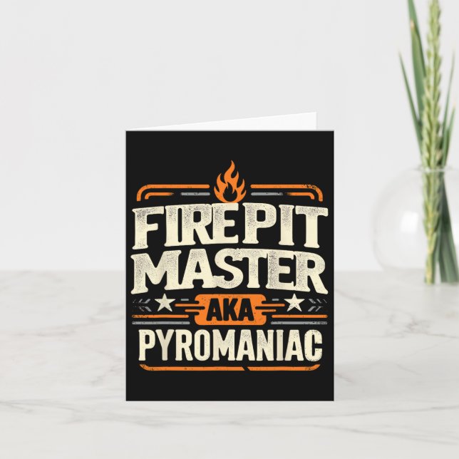 Fire Pit Master Pyromancy Pyrotechnics Fire Pit Lo Card (Front)