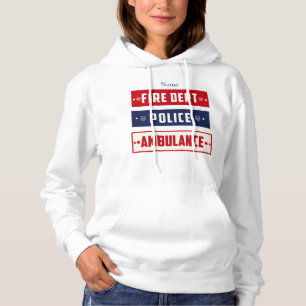 Fire Police Ambulance Logo Thunder_Cove Hoodie
