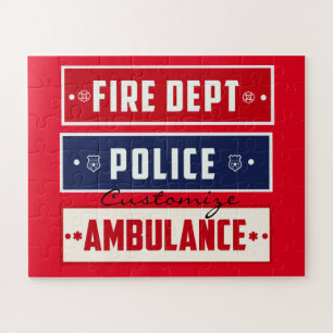 Fire Police Ambulance Thunder_Cove Jigsaw Puzzle