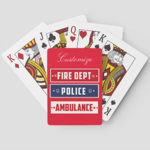 Fire Police Ambulance Thunder_Cove Playing Cards