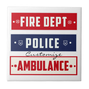 Fire Police Ambulance Thunder_Cove Tile