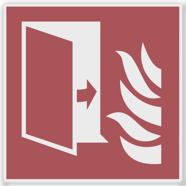 Fire Protection Door Safety Sign (Front)
