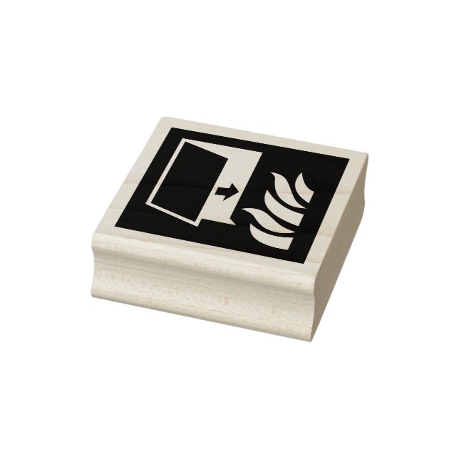 Fire Protection Door Safety Sign Rubber Stamp (Stamp)