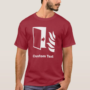 Fire Protection Door Safety Sign T-Shirt