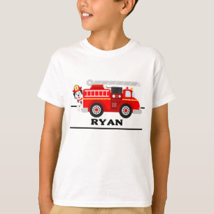 Fire Puppy And His Firetruck T-Shirt