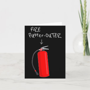 Fire Putter Outer Fire Extinguisher Fire Fighter F Card