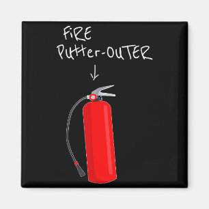 Fire Putter Outer Fire Extinguisher Fire Fighter F Magnet