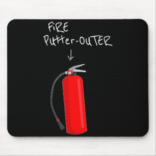 Fire Putter Outer Fire Extinguisher Fire Fighter F Mouse Mat