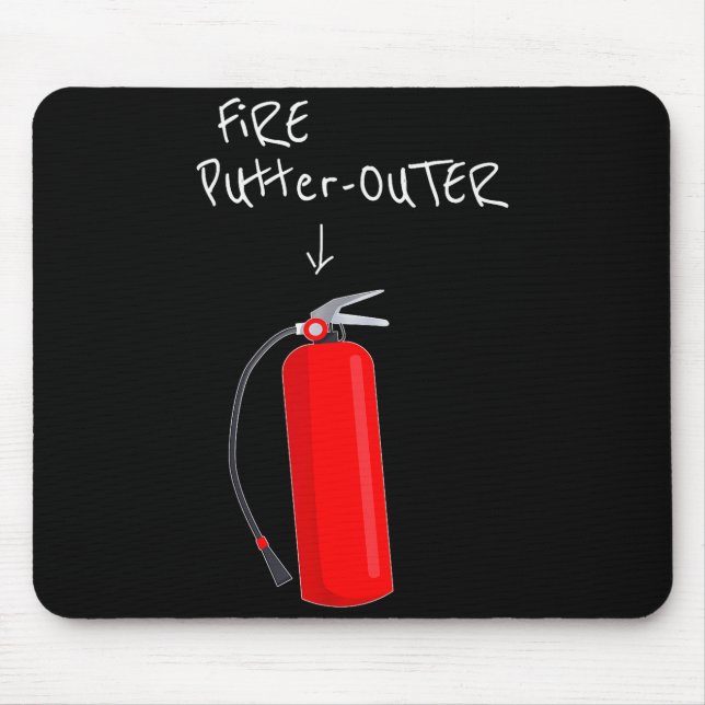 Fire Putter Outer Fire Extinguisher Fire Fighter F Mouse Mat (Front)