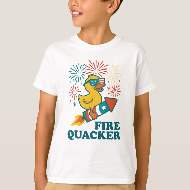 Fire Quacker Toddler Tee - Fun and Playful Kids'  (Front)