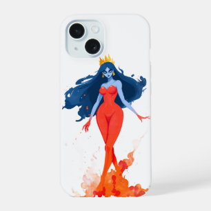 Fire Queen Phone Case, Bold Feminine Art iPhone 15 Case