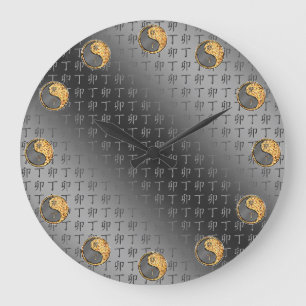 Fire Rabbit Large Clock