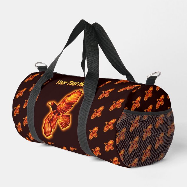 Fire Raven Duffle Bag (Right Corner)